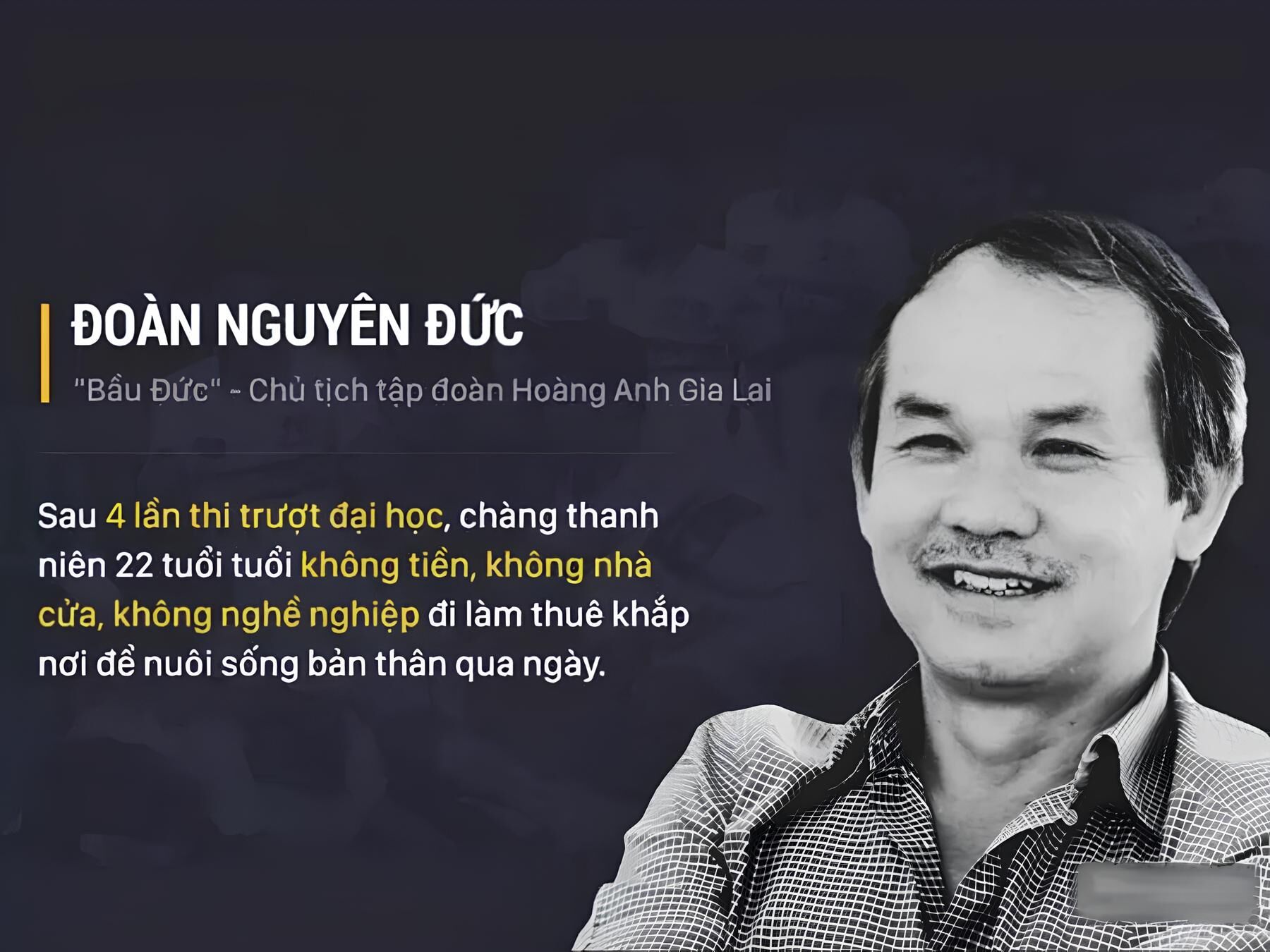 Đoàn Nguyên Đức - Chủ tịch Tập đoàn HAG, một doanh nhân xuất sắc đến từ Việt Nam.