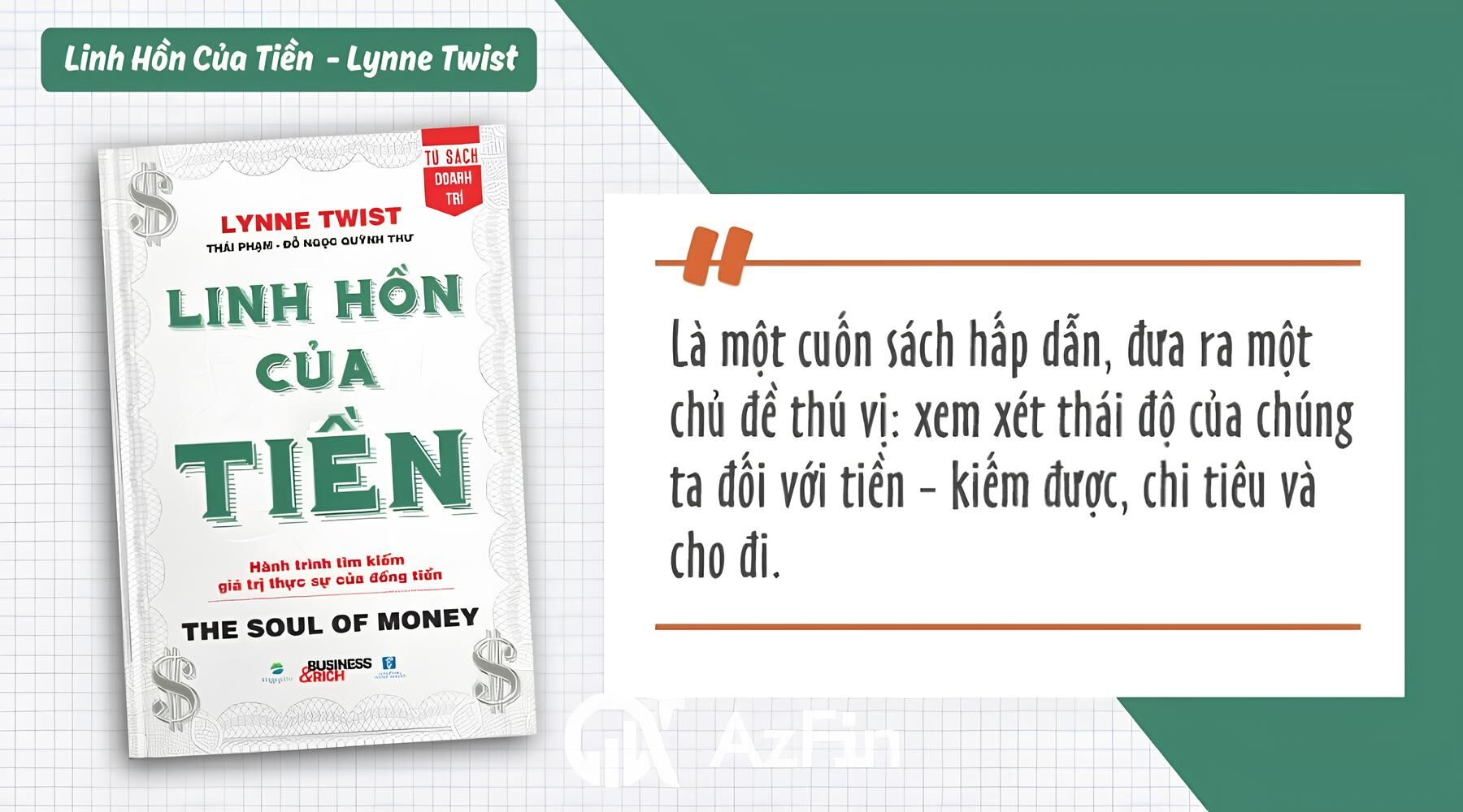 Ấn tượng chung về cuốn "Linh hồn của Tiền"