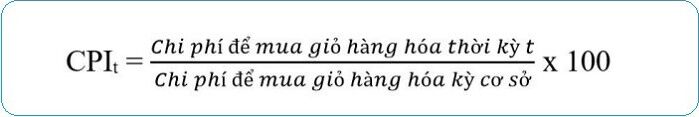 Công thức tính chỉ số giá tiêu dùng