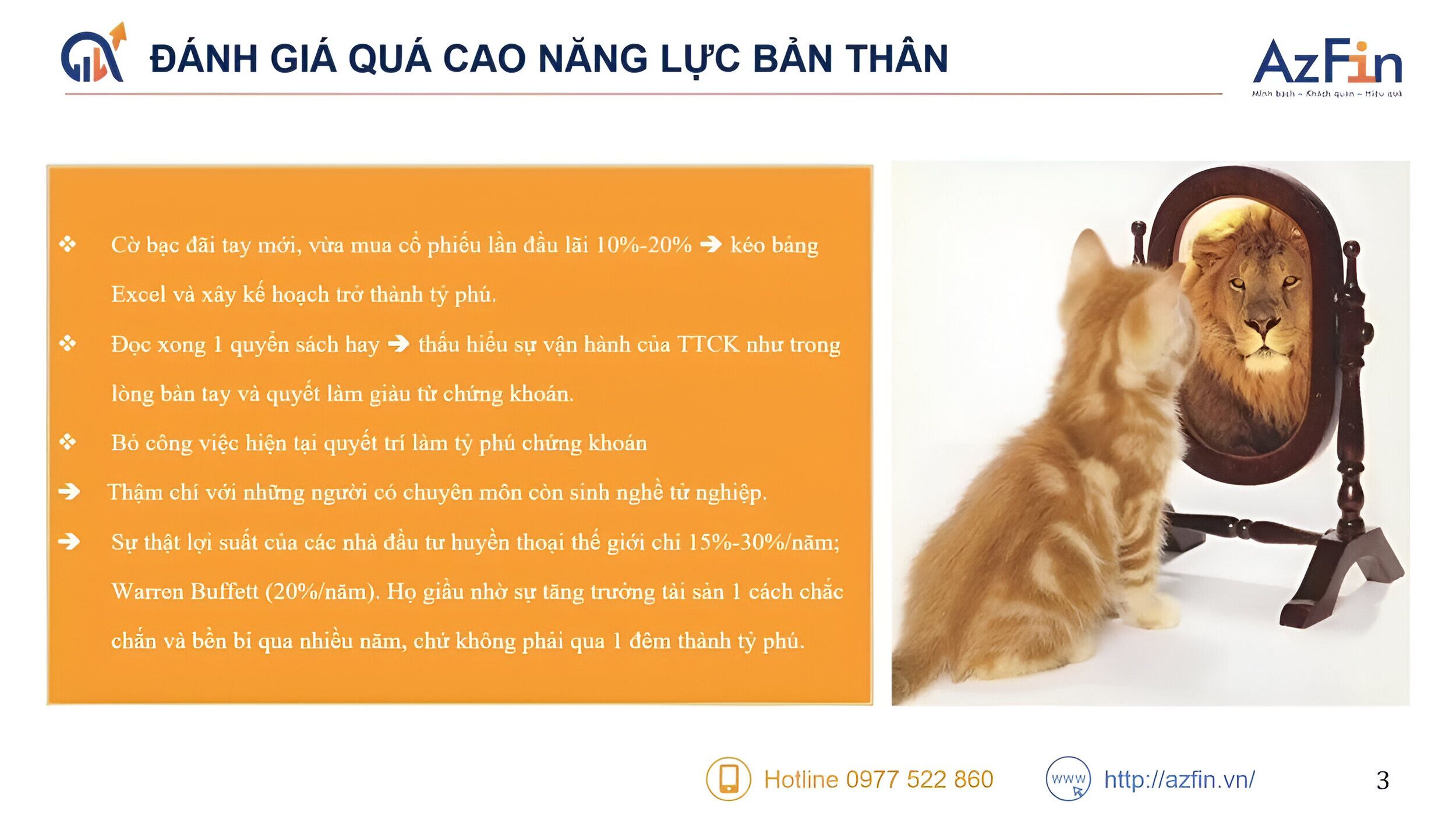 Đánh giá quá cao năng lực của bản thân