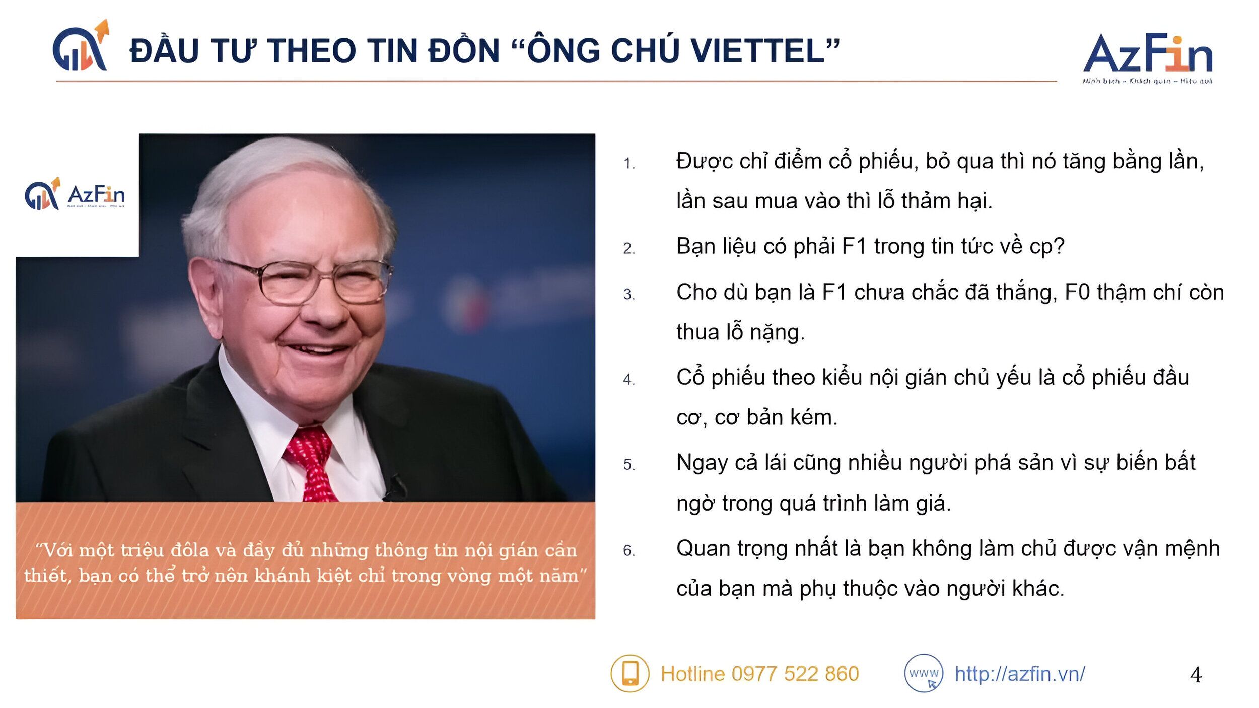 Đầu tư theo tin đồn “Ông chú Viettel”
