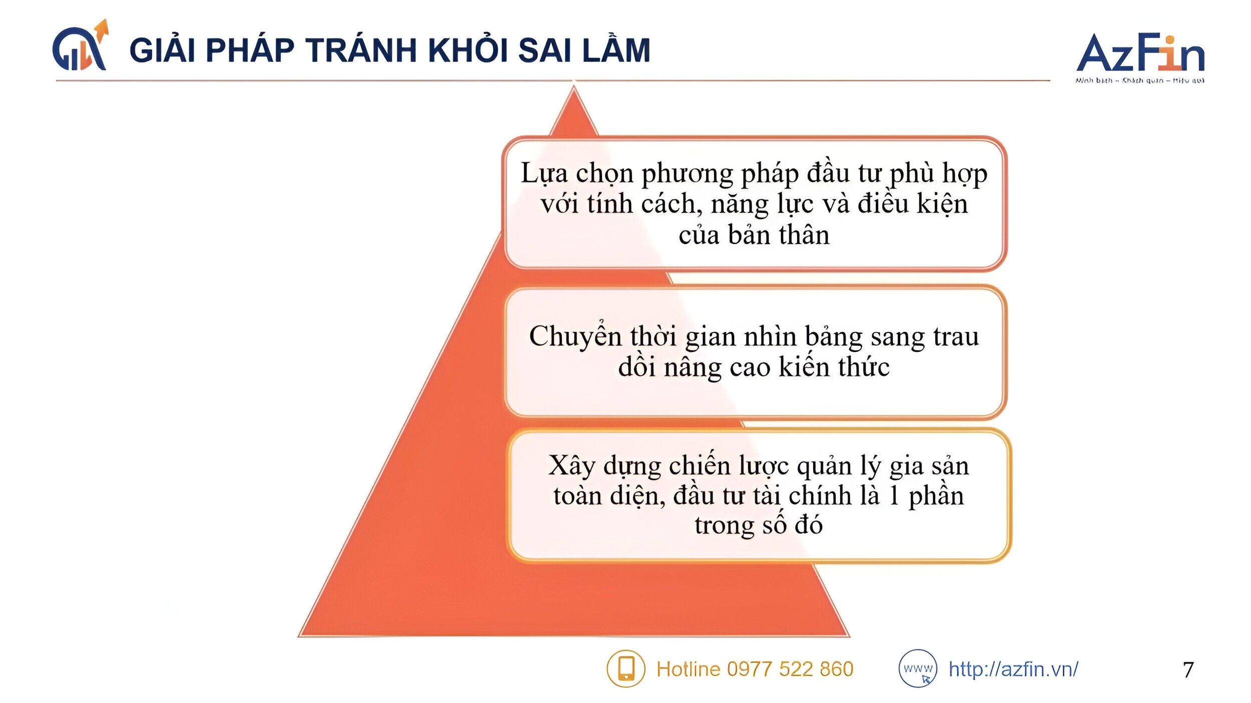 Giải pháp tránh khỏi sai lầm
