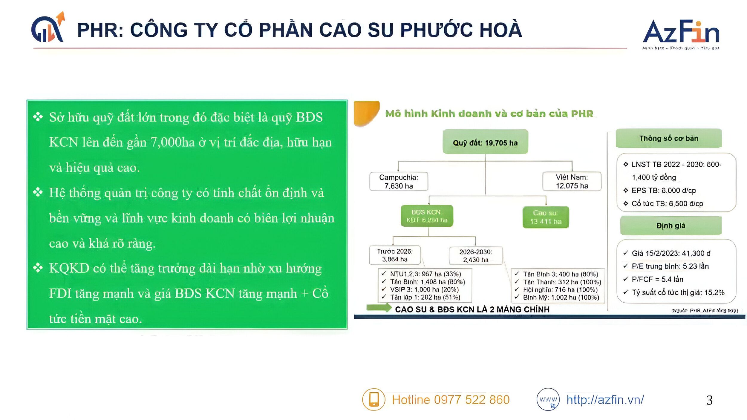PHR: Công ty Cổ phần Cao su Phước Hòa 