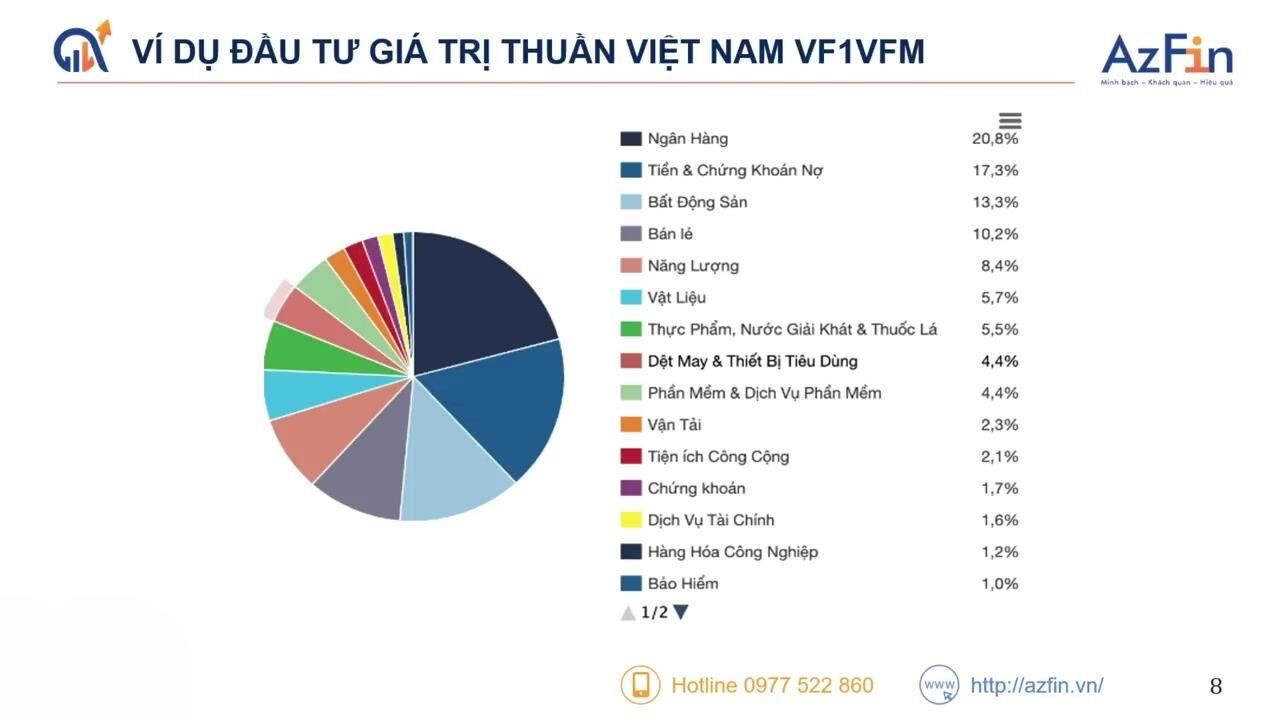 Ví dụ đầu tư giá trị thuần Việt Nam VF1VFM 