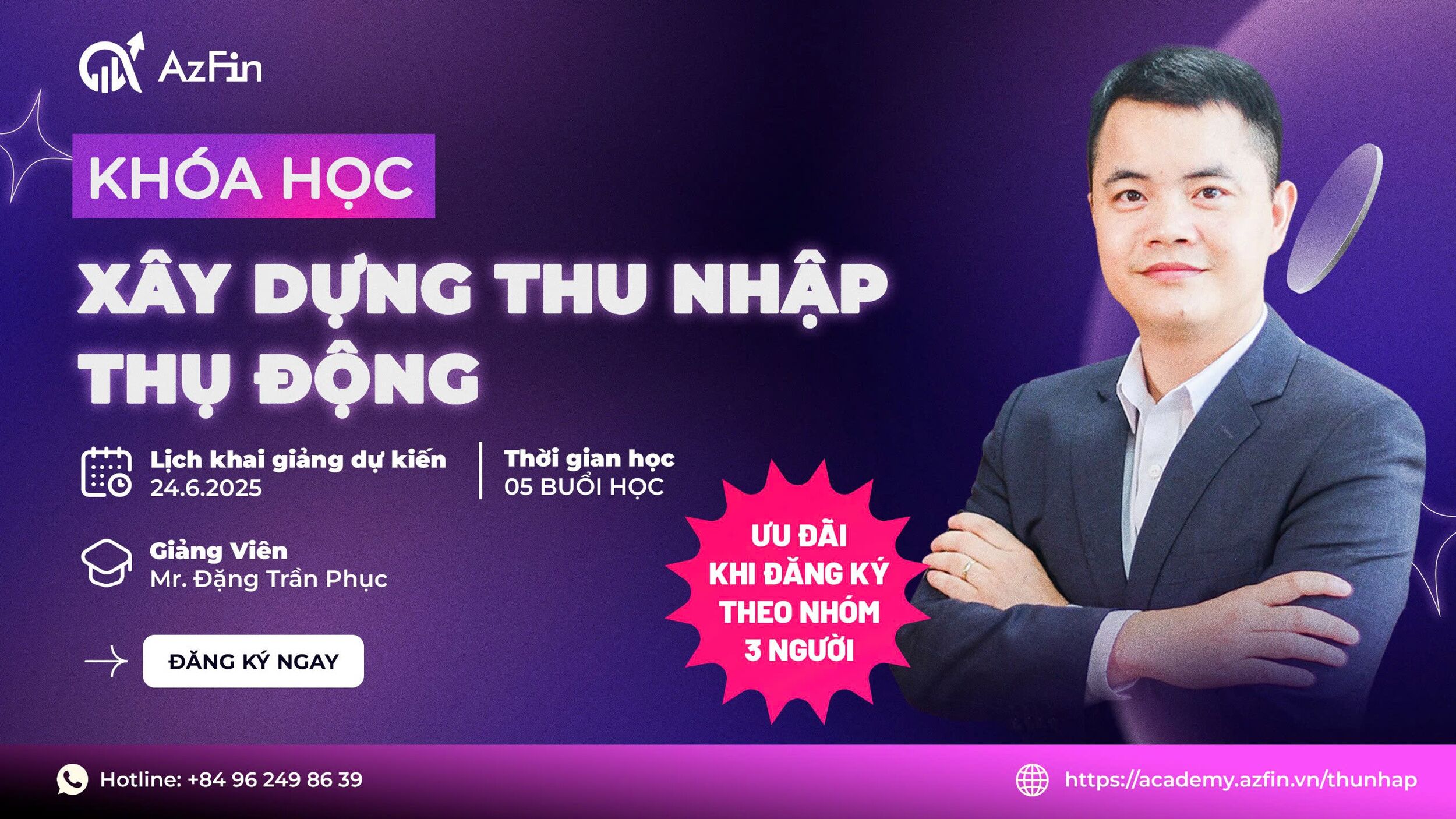 Khoá học "Xây dựng thu nhập thụ động"